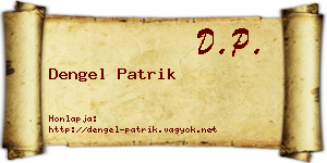Dengel Patrik névjegykártya